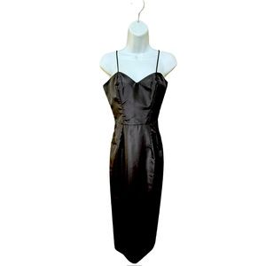 Black satin formal dress - Size S